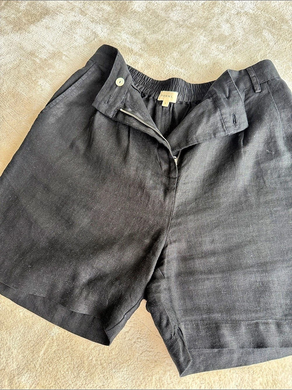 High Waist Black Shorts